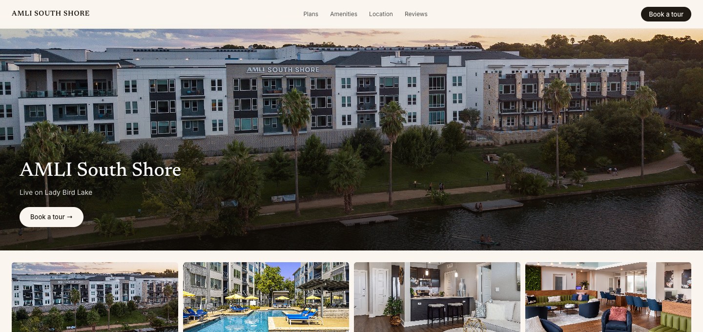 Premium custom website — Lady Bird Lake, Austin